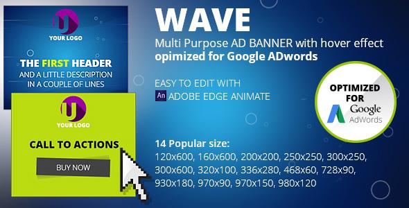 Html5 Animated Banner Templates Wave Banner